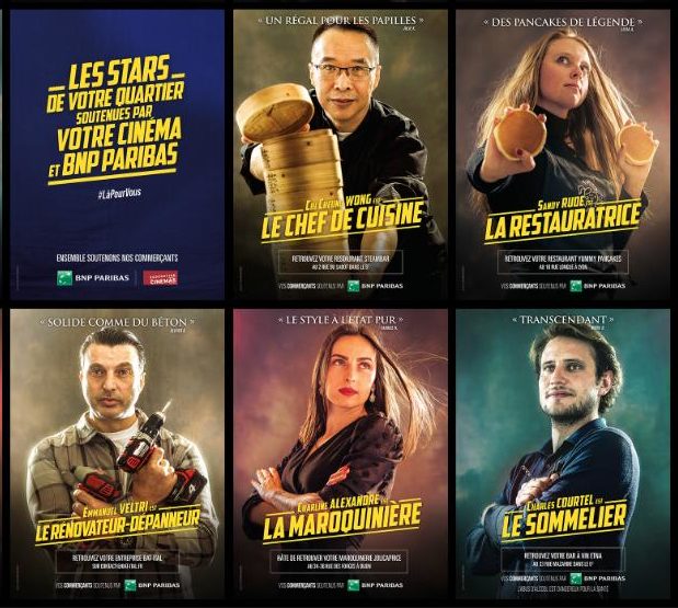Affiche des stars dans votre quartier soutenues par Votre Cinéma BNP Paribas